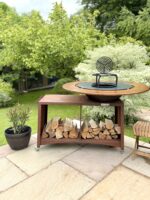 75cm Corten Island Plancha BBQ by Logi 75