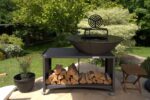 100cm Island Plancha BBQ by Logi 100 in UK garden