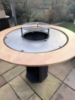 plancha wooden ring table accessory for bbq